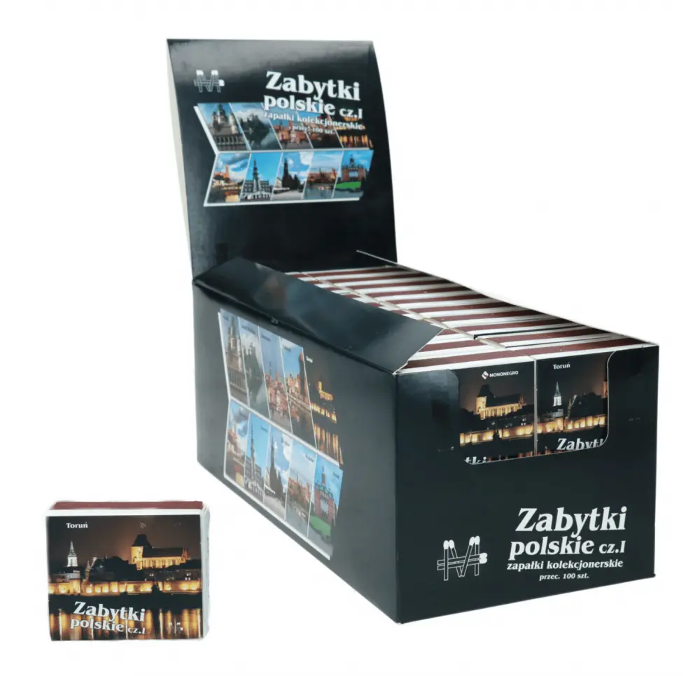 Zapałki Zabytki Polskie ok. 100 szt.