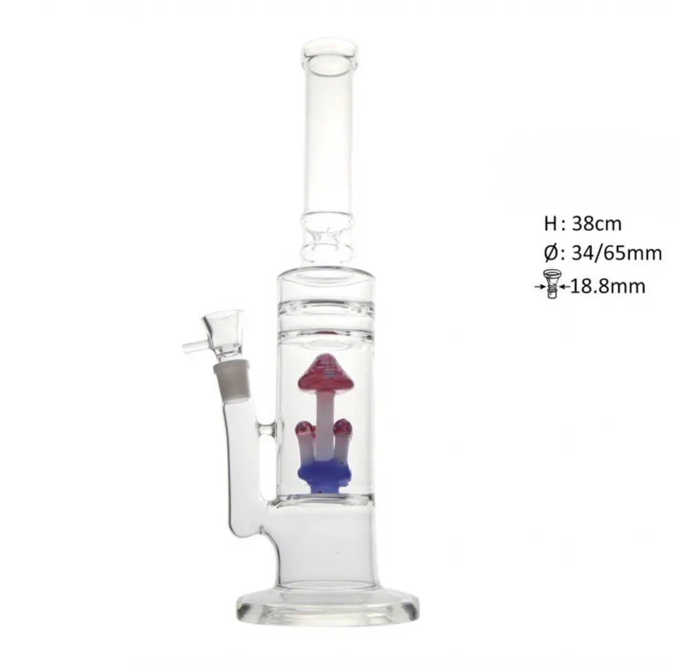 Bongo lodowe z filtracjami Mushroom 38 cm 18,8 mm