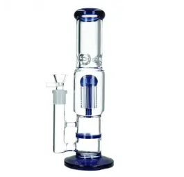 Bongo Szklane Shadow Weed 31 cm / 5 mm - Niebieskie