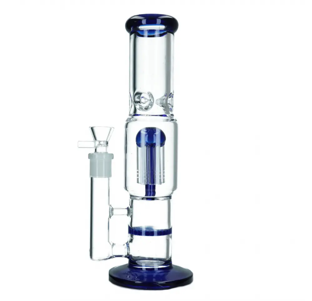 Bongo Szklane Shadow Weed 31 cm / 5 mm - Niebieskie