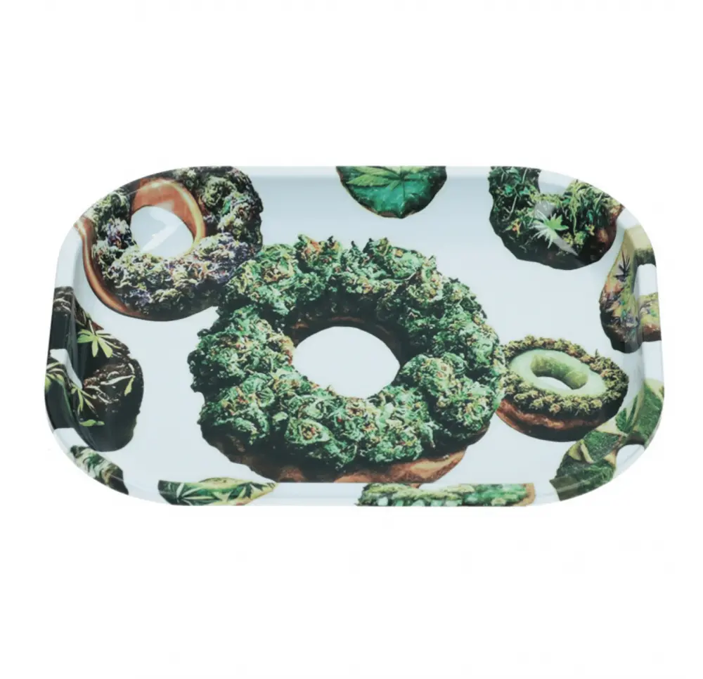 Tacka metalowa Green Donut 18x14 cm Tacka metalowa Green Donut 18x14 cm