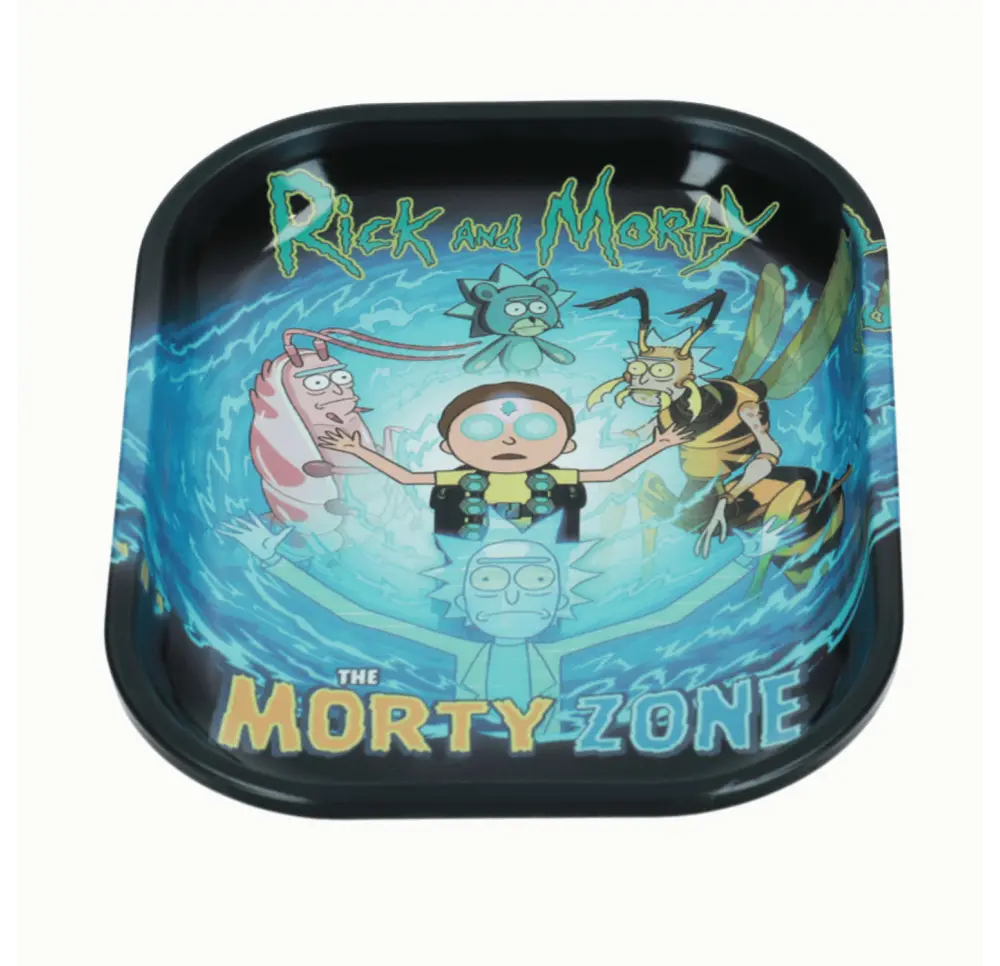 Tacka metalowa Morty Zone 18x14 cm Tacka metalowa Morty Zone 18x14 cm