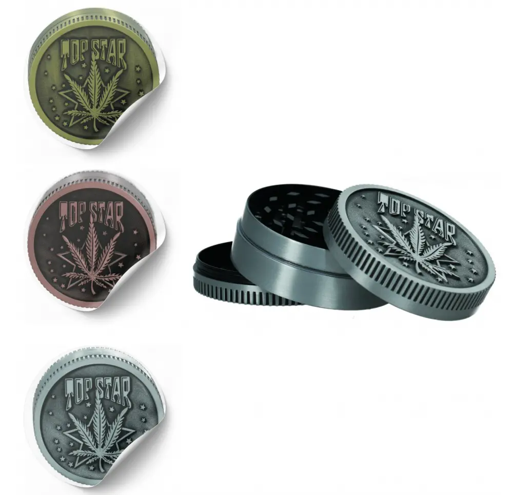 Młynek metalowy Top Star 3 części 52 mm MIX kolor