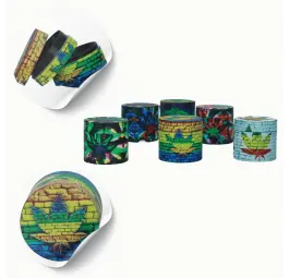 Młynek metalowy Reagge 4 części 40 mm MIX wzorów