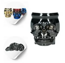 Młynek metalowo-akrylowy Czaszka 4 części 83 mm MIX kolor