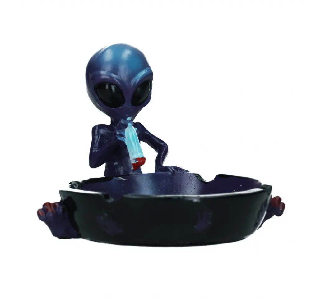Popielniczka z żywicy epoksydowej Alien 12x9 cm MIX kolor