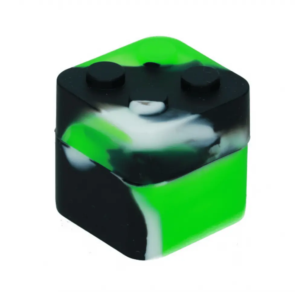 Pojemnik schowek silikonowy Klocek 3x3 cm MIX kolor