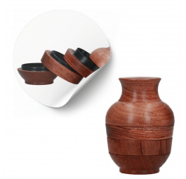 Młynek drewniano-metalowy Egipt 4 części 57 mm