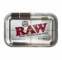 Tacka metalowa RAW ROLLING TRAY Metallic Silver 27 x 33 cm
