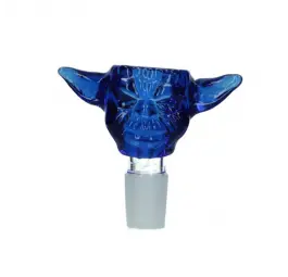 Cybuch szklany Yoda 18,8 mm niebieski