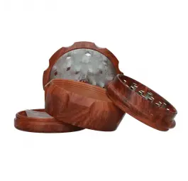 Młynek metalowo-drewniany Ghana 4 części 63 mm
