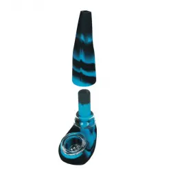 Mini fajka wodna silikonowo-szklana Neon 15 cm MIX kolor