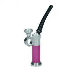 Fajka wodna aluminiowo-szklana Little Tower 13,5 cm MIX kolor