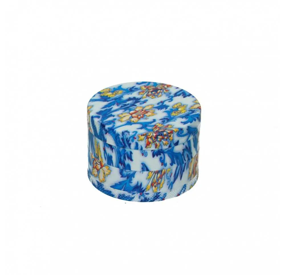 Młynek metalowy Flowers 4 części 63 mm MIX wzorów