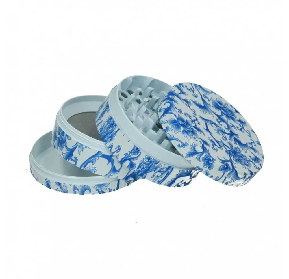 Młynek metalowy Flowers 4 części 63 mm MIX wzorów