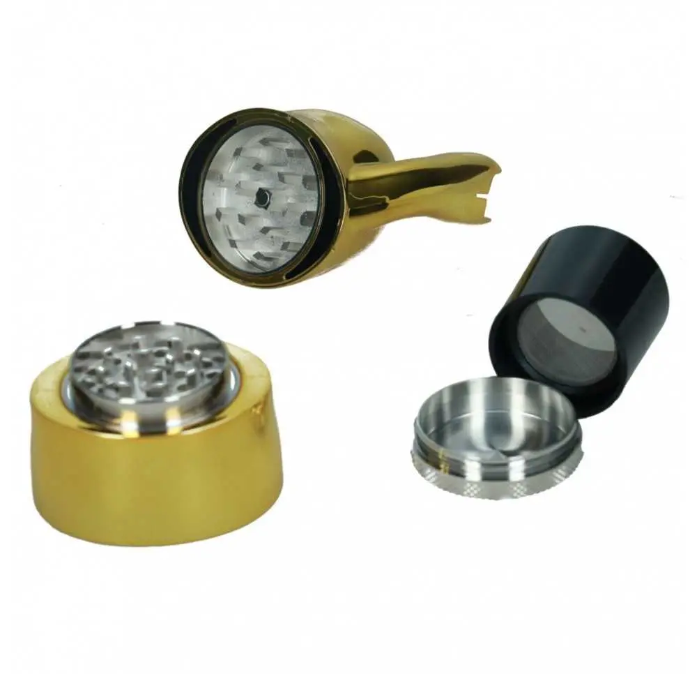 Młynek metalowo-akrylowy Kitty 4 części 77 mm