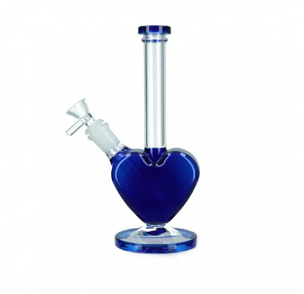 Bongo szklane Serce 22 cm 14,5 cm MIX kolor
