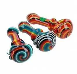 Lufka szklana bowl Swirl 12cm MIX kolor
