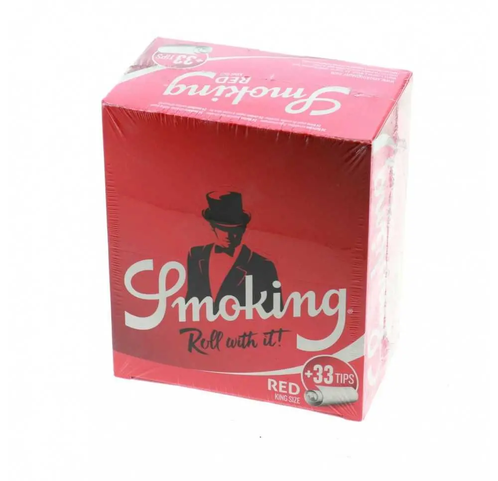 Bibułka SMOKING Red King Size + Tipy