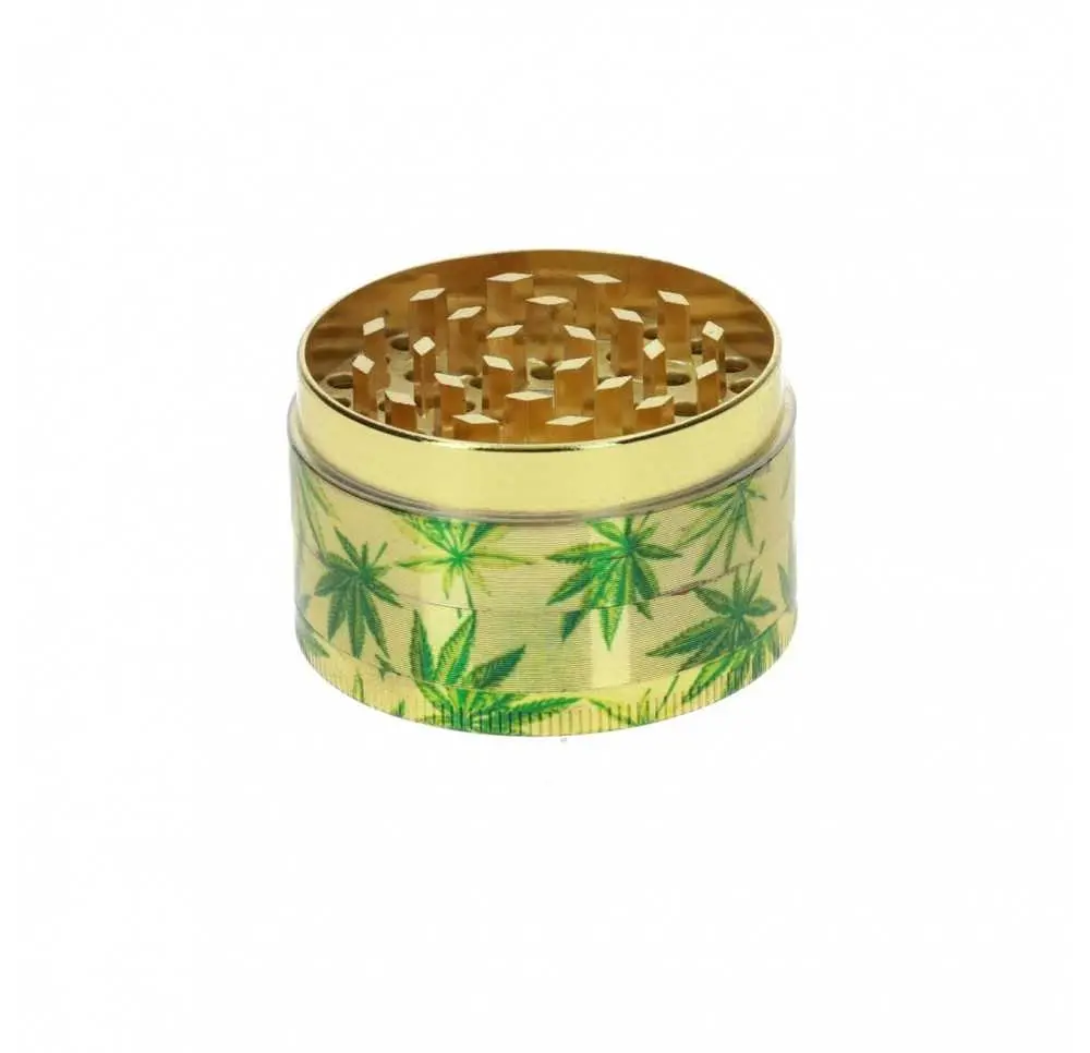 Młynek metalowy Golden Leaf 4 części 50 mm