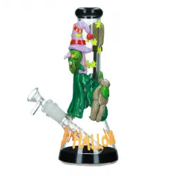 Bongo szklane fluorescencyjne Halloween 25 cm 14,5 mm