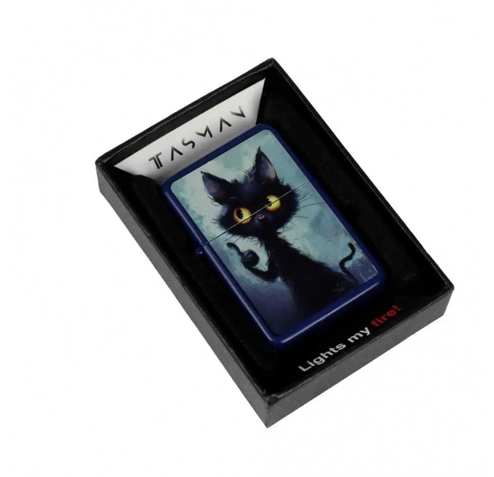 Zapalniczka benzynowa Tasman Czarny Kot