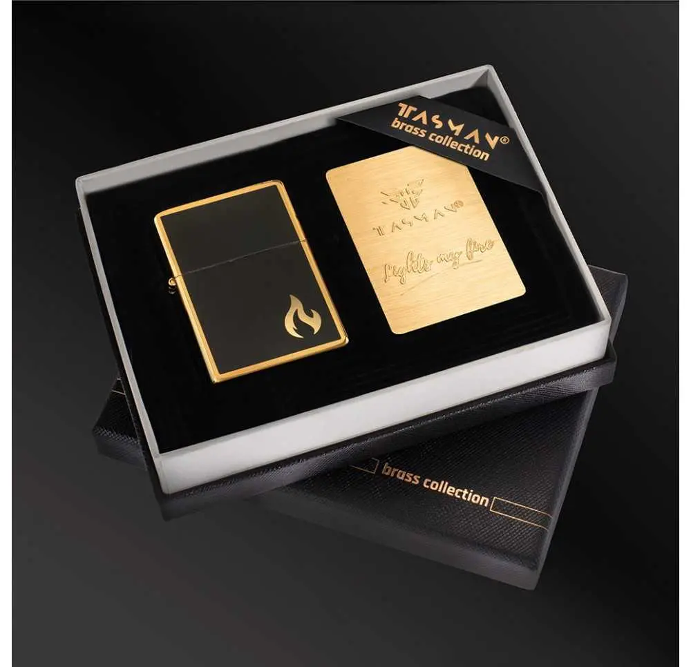 Zapalniczka benzynowa Tasman BRASS Płomień