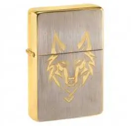 Zapalniczka benzynowa Tasman BRASS Wilk