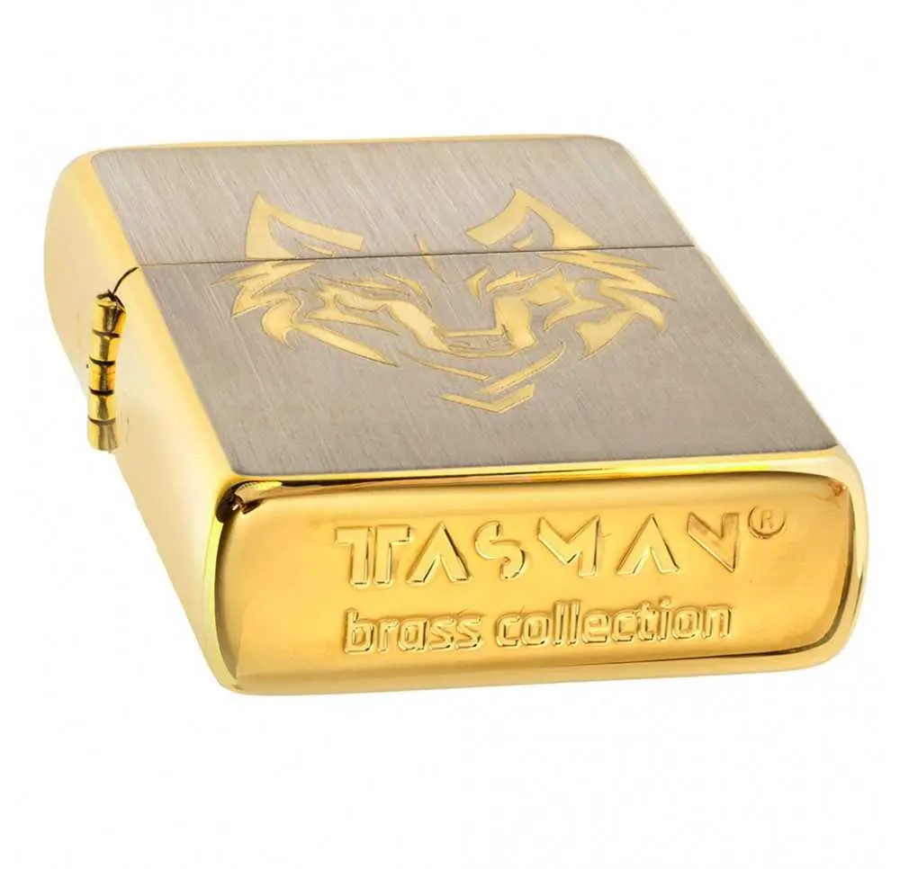 Zapalniczka benzynowa Tasman BRASS Wilk