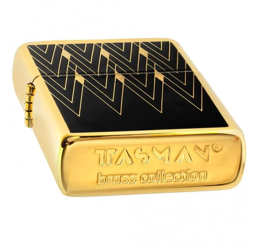 Zapalniczka benzynowa Tasman BRASS Art Deco