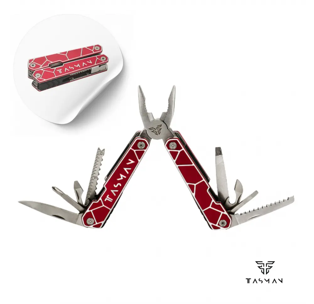 Multitool TASMAN 13 funkcji czerwony
