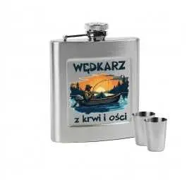 Zestaw piersiówka Dan Barmore SABADELL 180 ml z kieliszkami