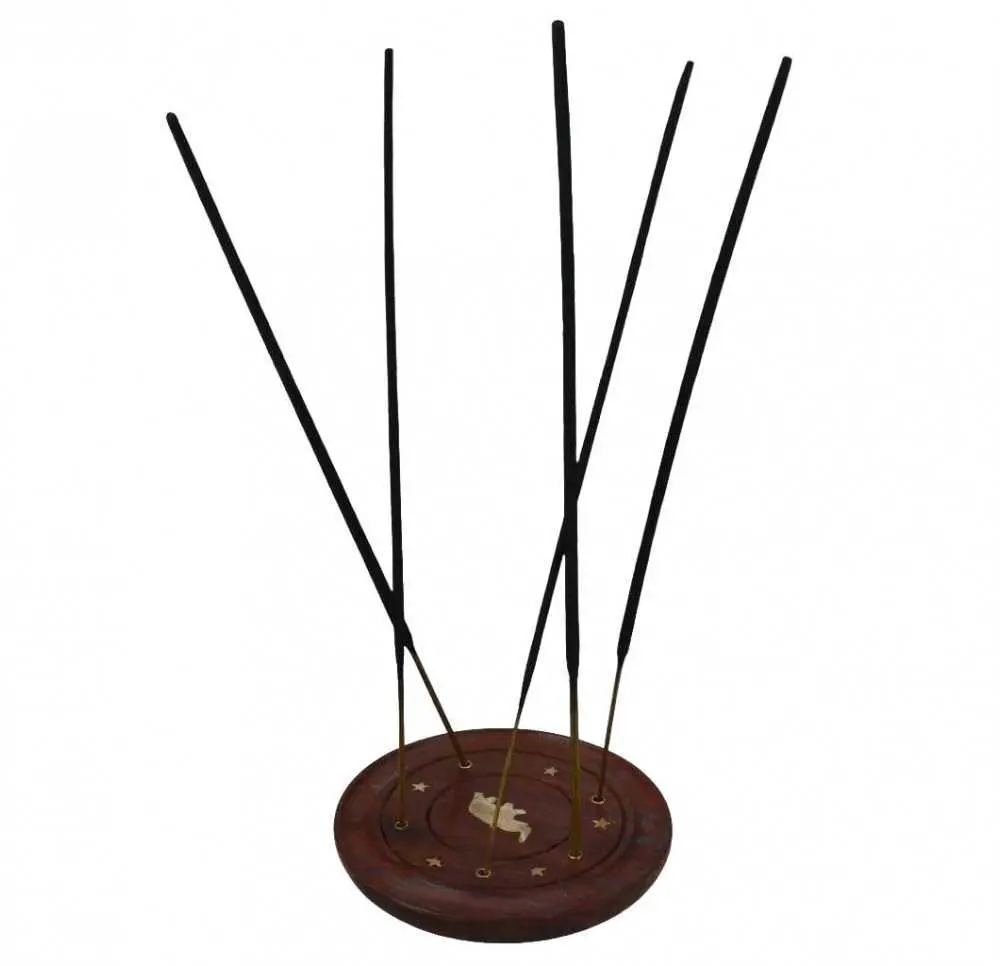 Okrągła Podstawka Drewniana pod Kadzidełka 7 cm