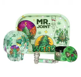 Zestaw Mr. Joint Młynek, popielniczka, lufka, tacka