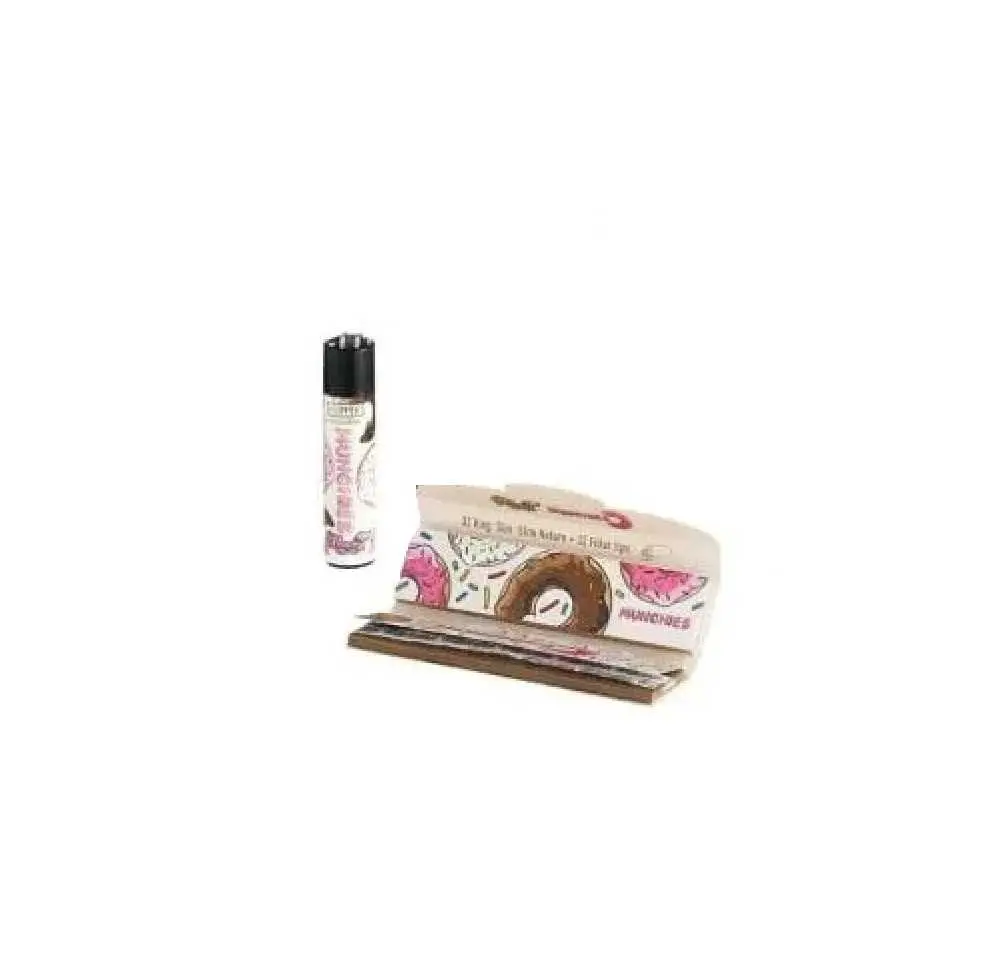 Monkey King Munchies – zestaw bibułek King Size z tipami i zapalniczką Clipper