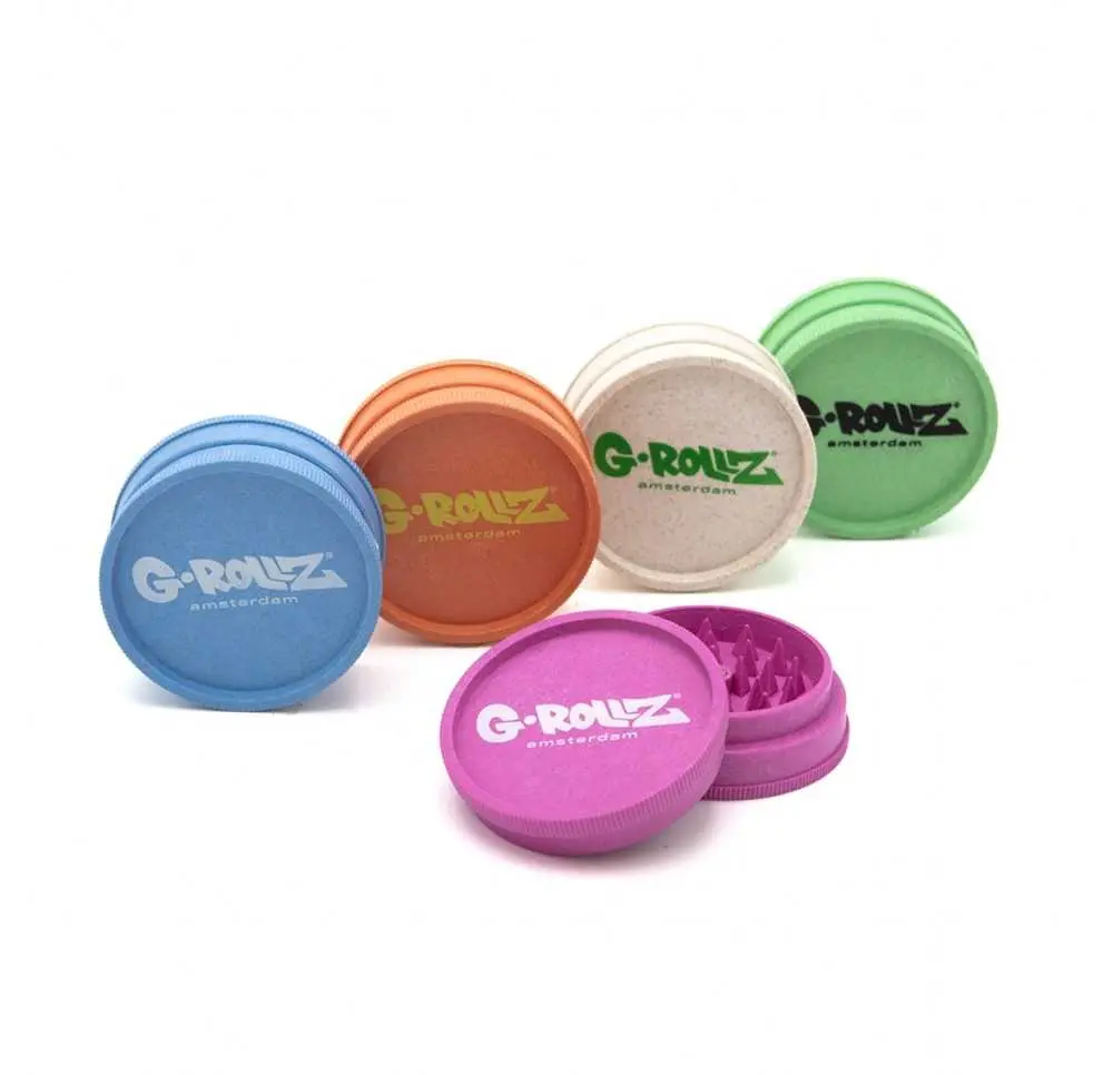 Młynek G-Rollz z eko-plastiku konopnego 2 części 60mm MIX kolor