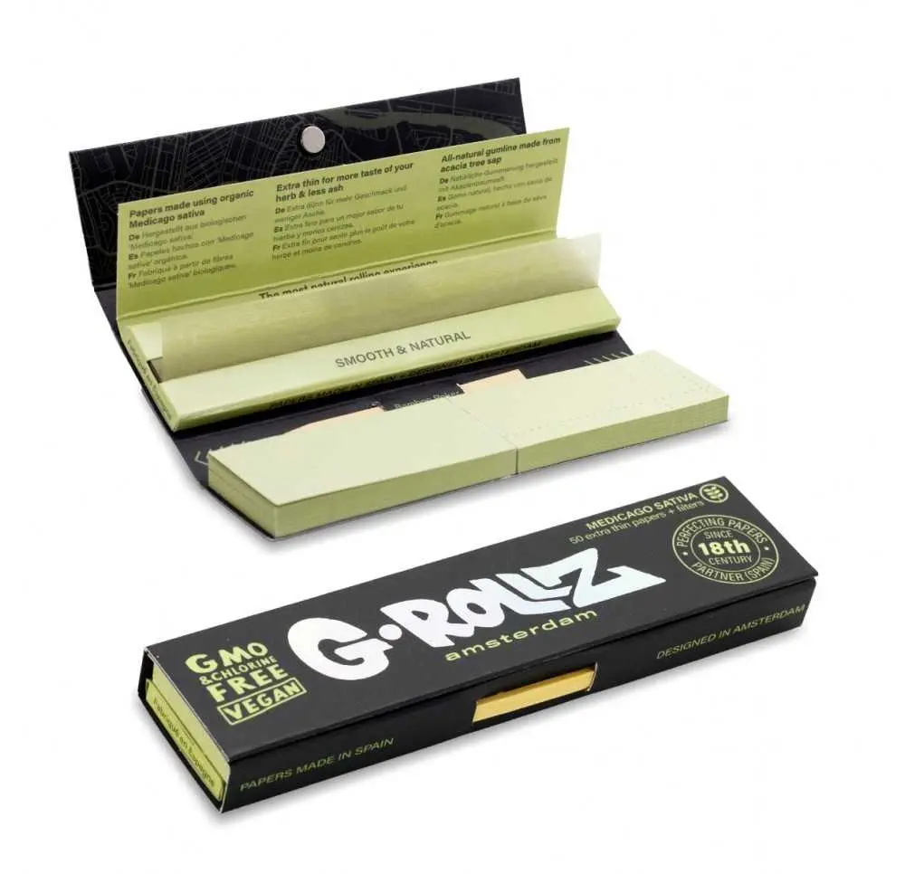 Bibułki G-Rollz Alfa KS Slim + Tipy 50 szt.