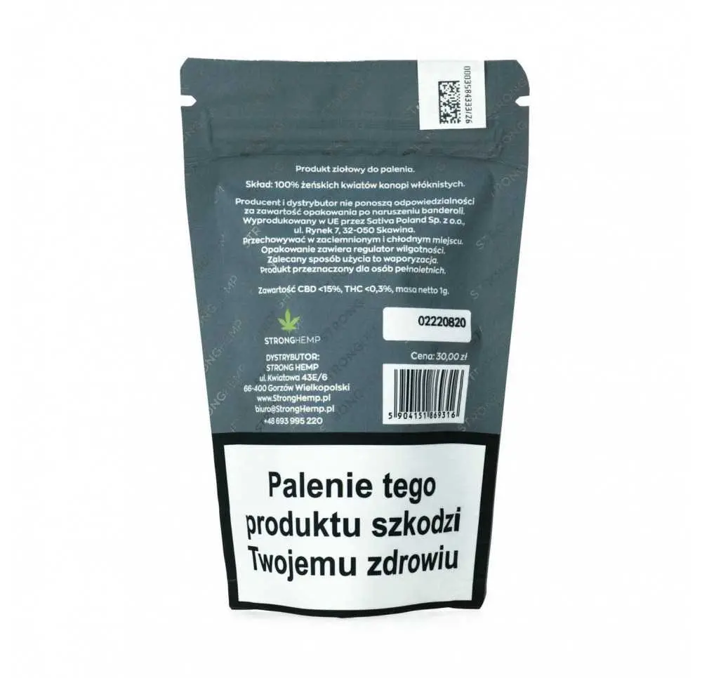 Susz konopny CBD „Super Silver Haze” 1g STRONG HEMP