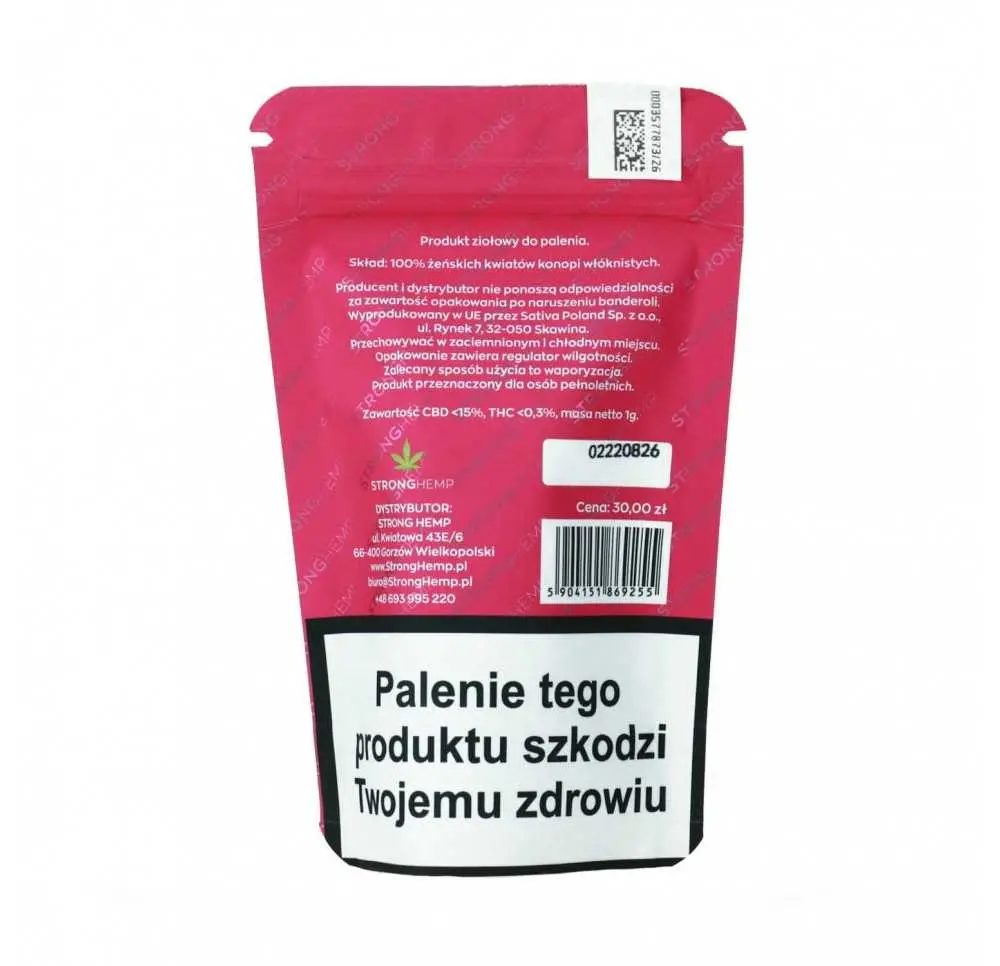 Susz konopny CBD „Bubbels” 1g STRONG HEMP