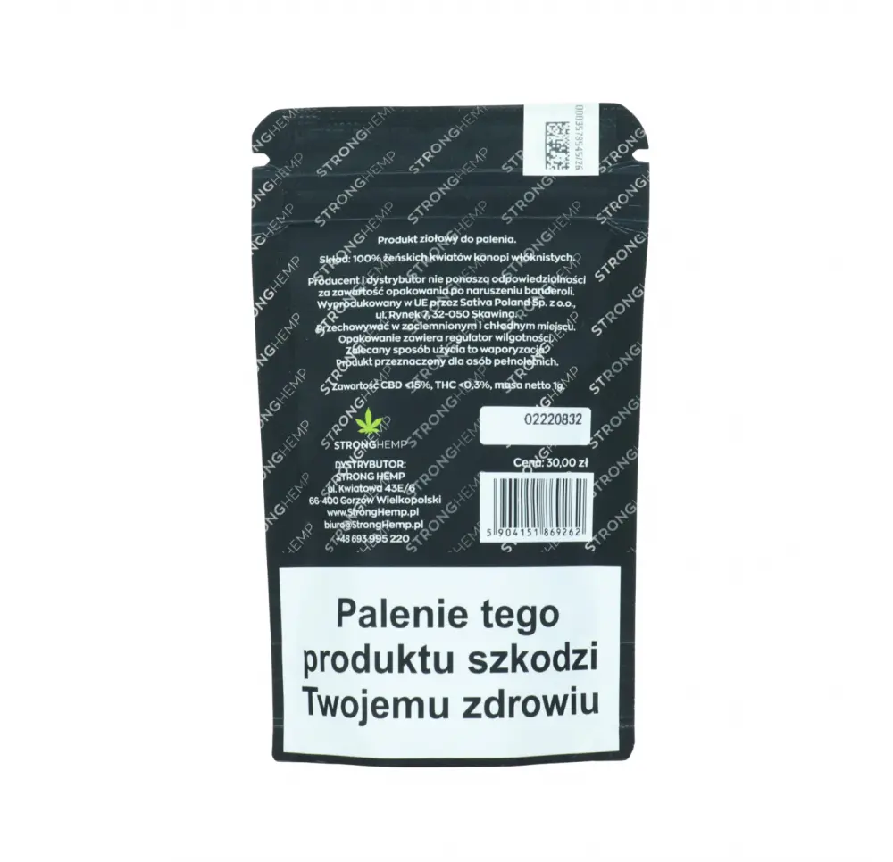 Susz konopny CBD „OG Kush” 1g STRONG HEMP
