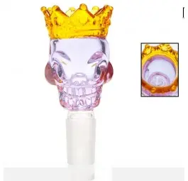 Cybuch Grace Glass Skull King - Fioletowy / 18,8 mm